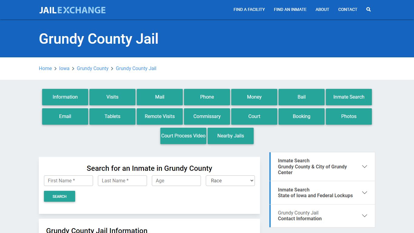 Grundy County Jail Roster Lookup, IA, Inmate Search